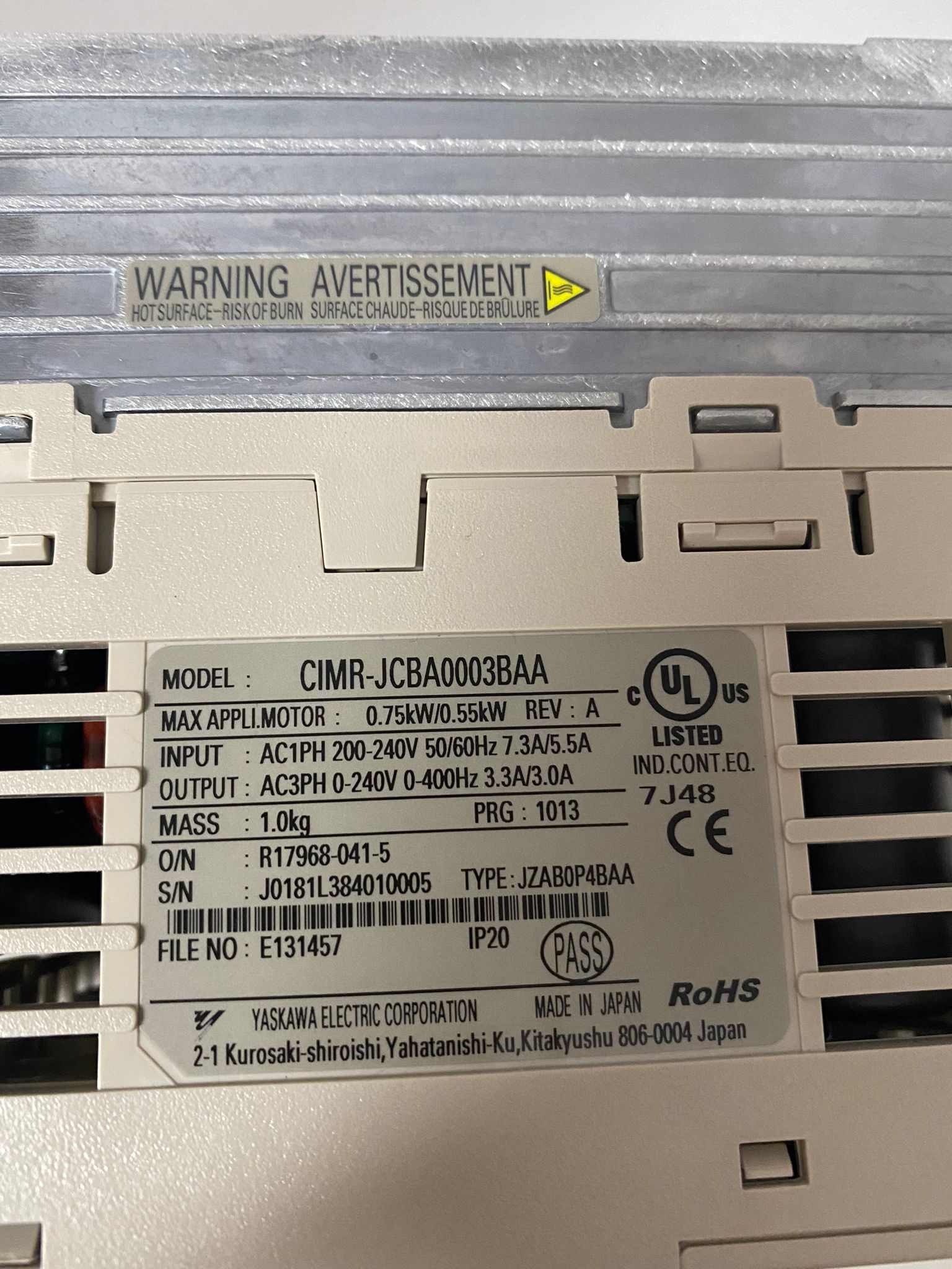 CIMR-JCBA0003BAA
