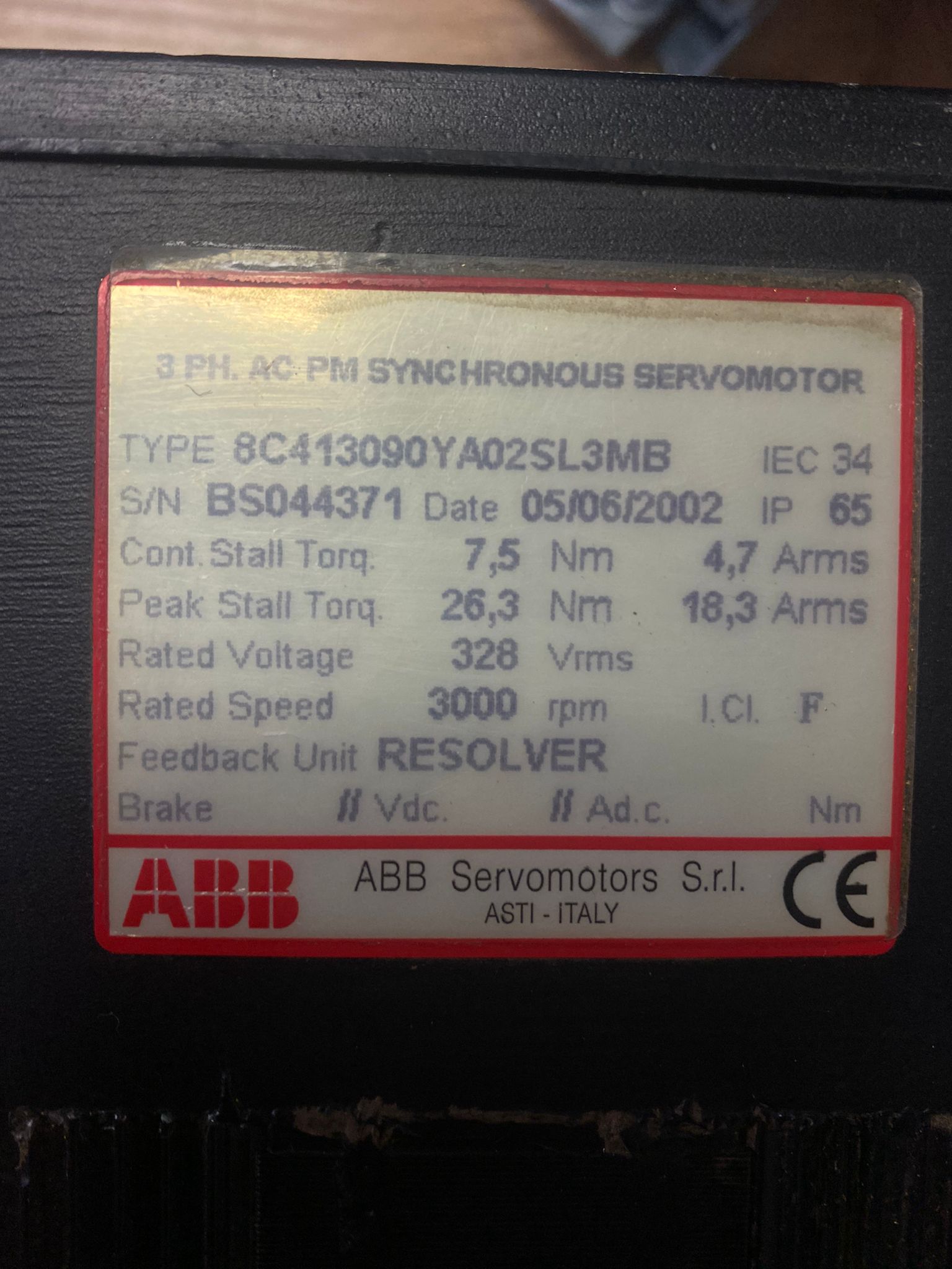 8C413090YA02SL3MB